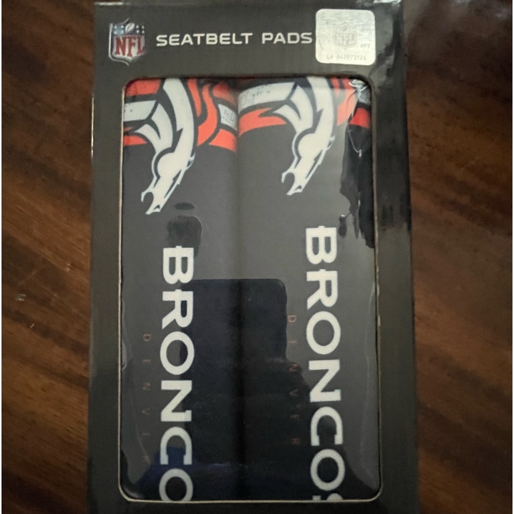 Denver Bronco seatbelt pads